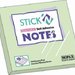 Stick notes 76 x 76 mm, 100 file, HOPAX - verde